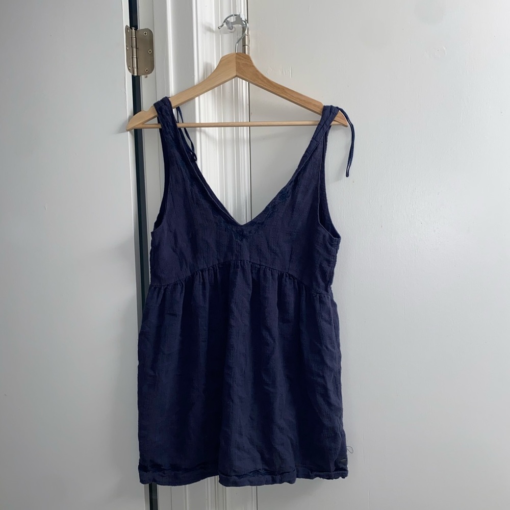 Navy Blue V-Neck Sundress